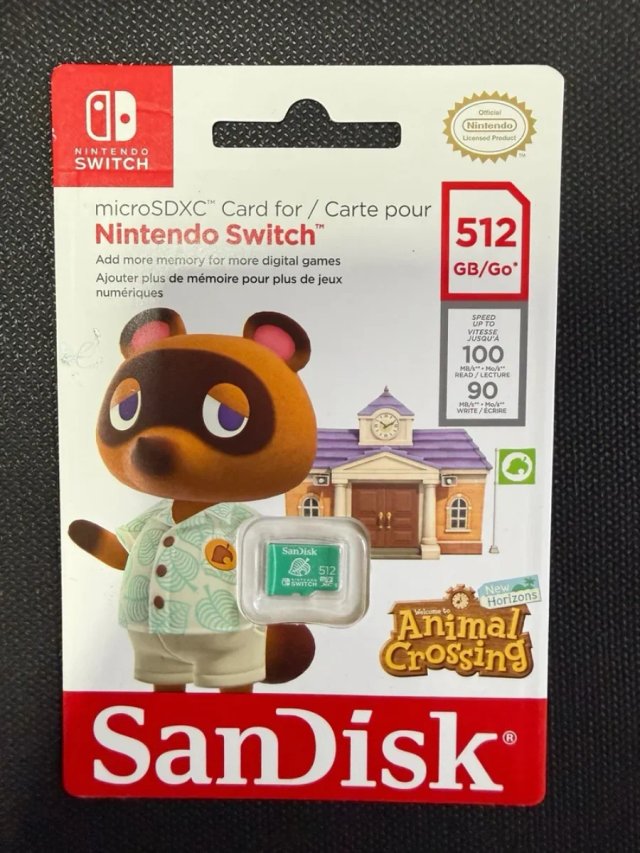 Tarjeta microSD SanDisk 512GB Nintendo Switch