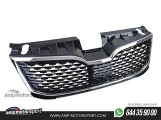 PARRILLA DELANTERA CROMO / NEGRO BRILLO PARA SKODA OCTAVIA 2017-2020