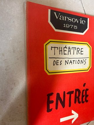 Catálogo Théâtre des Nations Varsovie 1975