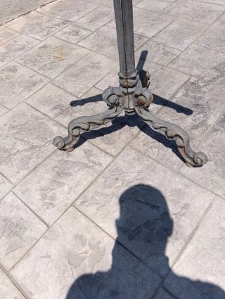 Base de forja para mesa