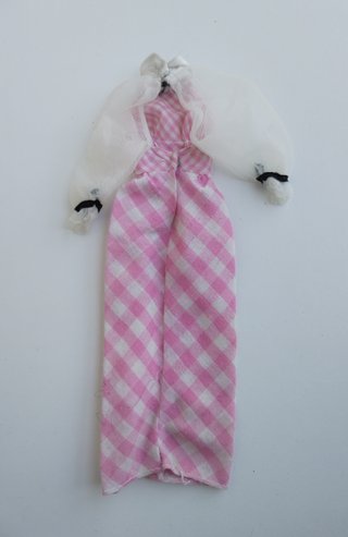 Abito Barbie Vintage Gingham Rosa
