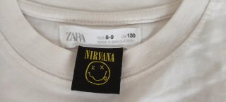 Camiseta Nirvana Zara Niño 9 Años