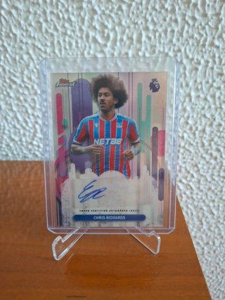 Tarjeta Chris Richards Topps Finest Autograph