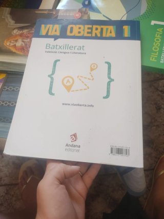 Libro Valenciano Batxillerat Via Oberta 1