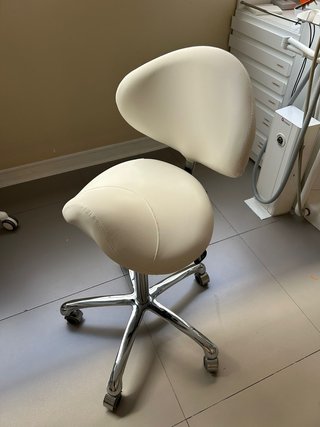 Silla Dental Taburete Blanco