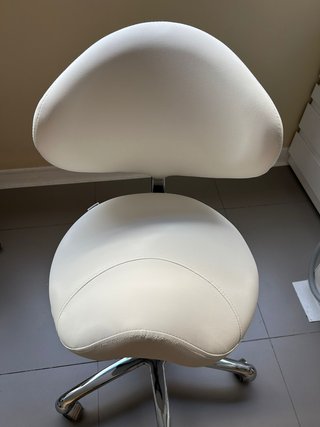 Silla Dental Taburete Blanco