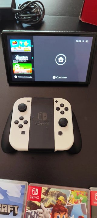 Nintendo Switch OLED Blanca + 3 Juegos
