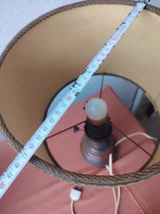 Lampada da tavolo vintage velluto