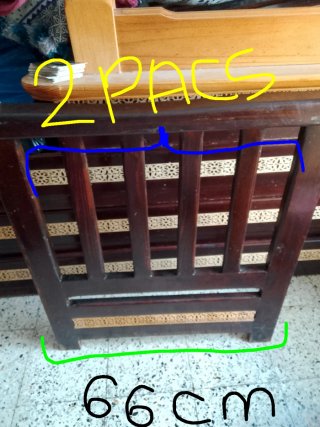 Mueble de estilo marroquí marrón 4 maderas