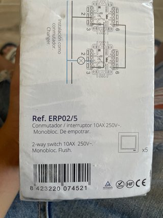 4 Conmutadores/Interruptores Solera