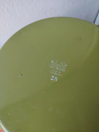 Pentola smaltata verde Vintage Made in Yugoslavia
