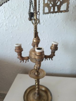 Antiguo candil de latón