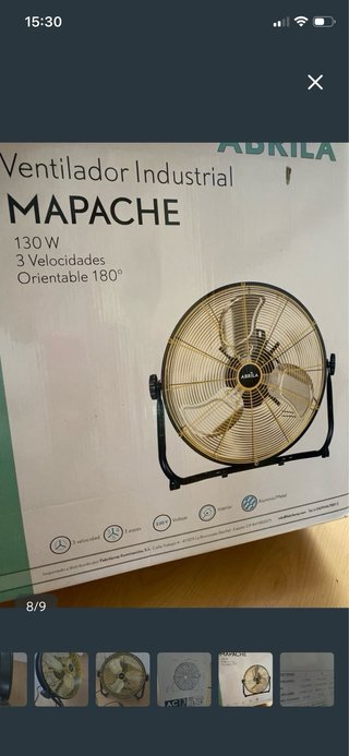Ventilador suelo Industrial 130w. Nuevo