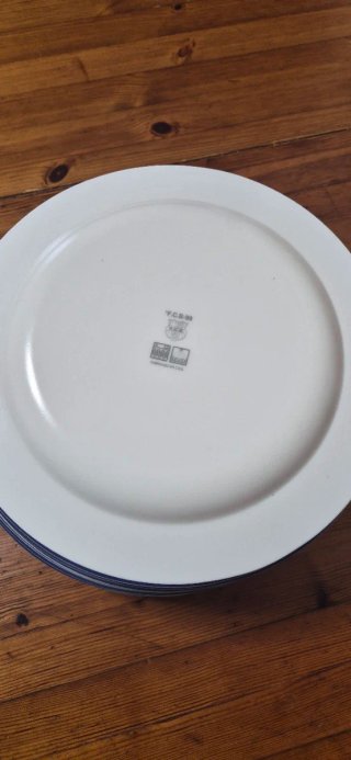 Platos FC Barcelona Porcelana Azul y Rojo