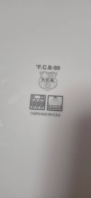 Platos FC Barcelona Porcelana Azul y Rojo