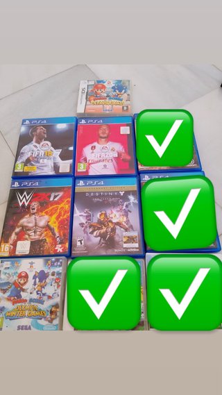 Lote Videojuegos PS4 y Nintendo DS