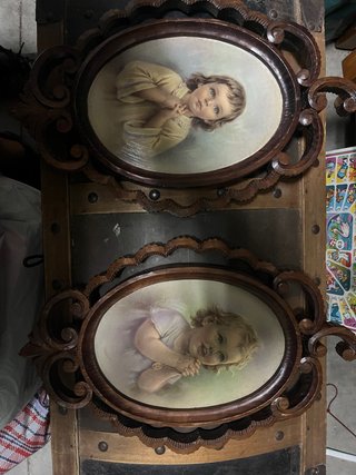 Pareja de cuadros antiguos