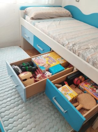 Cama nido doble con cajones 200x103.