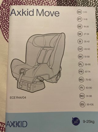Silla Coche Axkid Move Gris grupo 1-2