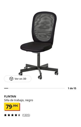 Silla escritorio reclinable