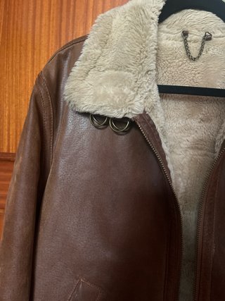 Chaqueta Troblos Cortefiel Marrón Piel