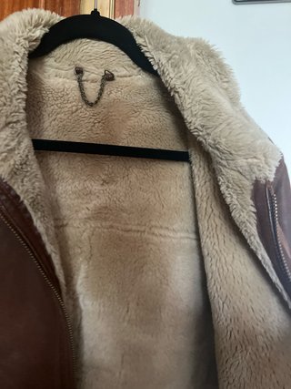 Chaqueta Troblos Cortefiel Marrón Piel
