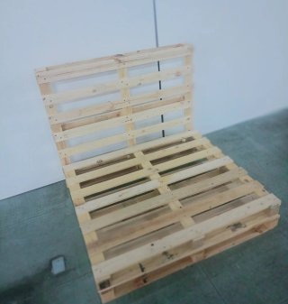 Sofá Palets Madera Tumbona Medida 120x100 cm