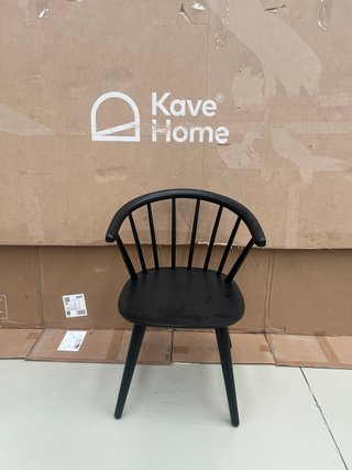 Sedia Kave Home Paula legno nera