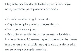Carrito de bebé rosa