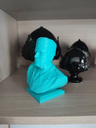 Busto Benito Mussolini Pop Art