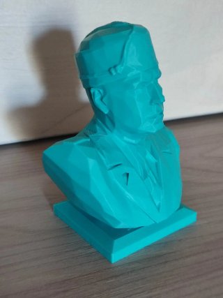 Busto Benito Mussolini Pop Art