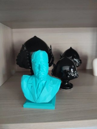 Busto Benito Mussolini Pop Art