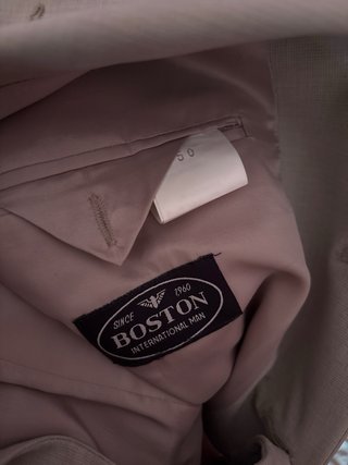Chaqueta americana traje beige - Talla 50