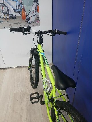 Bicicleta niños mtb 24 pulgadas Rockrider ST 500 amarillo