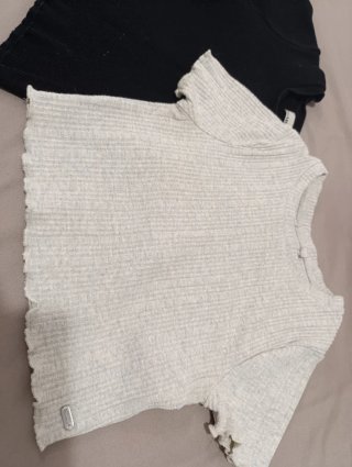 Lote 2 Camisetas Grises y Negras Talla XS