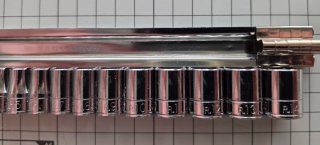 Jgo. vasos Facom 1/4" + Soporte CKS.93