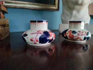 Antiguo jarrones xix porcelana época victoriana