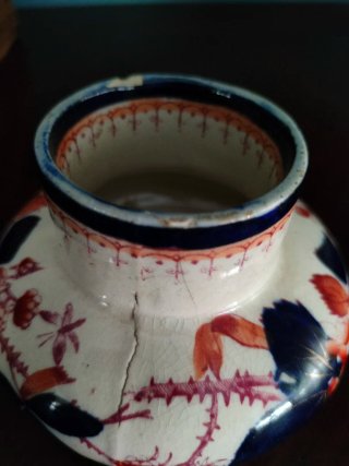 Antiguo jarrones xix porcelana época victoriana