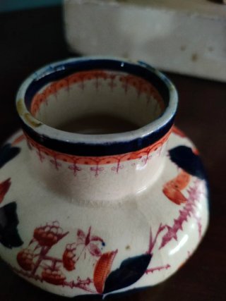 Antiguo jarrones xix porcelana época victoriana