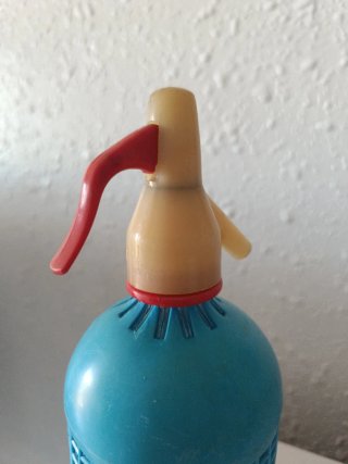 Sifón azul vintage CAÑELLAS
