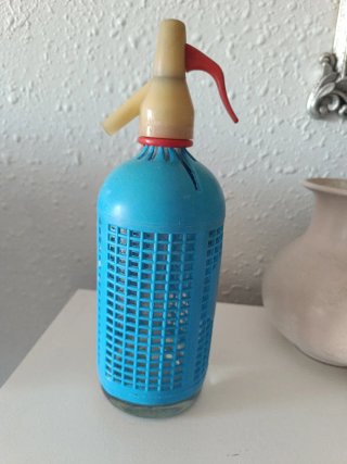 Sifón azul vintage CAÑELLAS