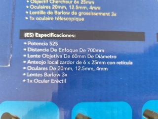 Telescopio Terrestre y Astronómico 525X
