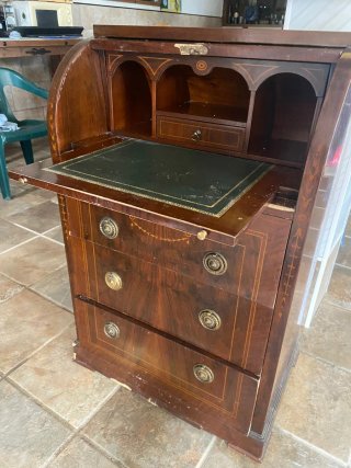 Escritorio bureau madera maciza antiguo