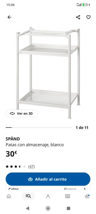 Soporte escritorio Spand Ikea
