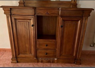 Mueble recibidor de madera