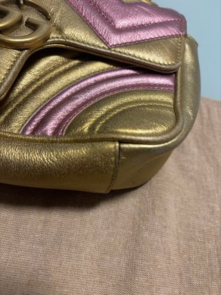 Bolso Gucci Dorado y Rosa