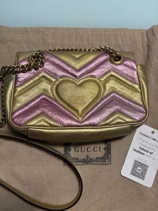 Bolso Gucci Dorado y Rosa
