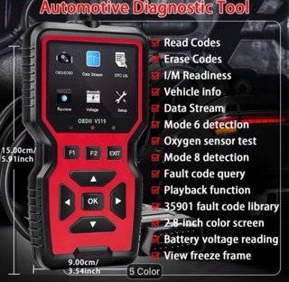 OBDII V519 Maquina Diagnosis Multimarca