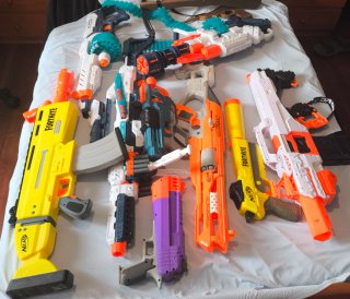 Lote de Pistolas Nerf y Lanzadores (Fortnite, Ultr