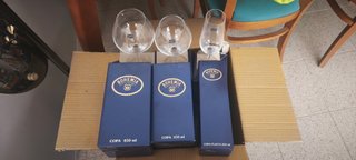 Set 3 Copas Bohemia Cristal